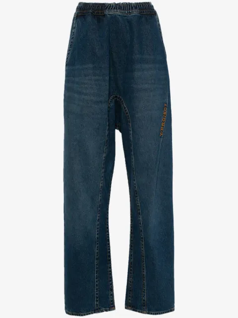 Y/Project jeans con logo bordado
