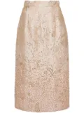 Biyan floral straight skirt - Neutrals