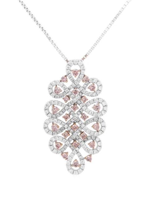 HYT Jewelry 18kt pink gold platinum necklace  