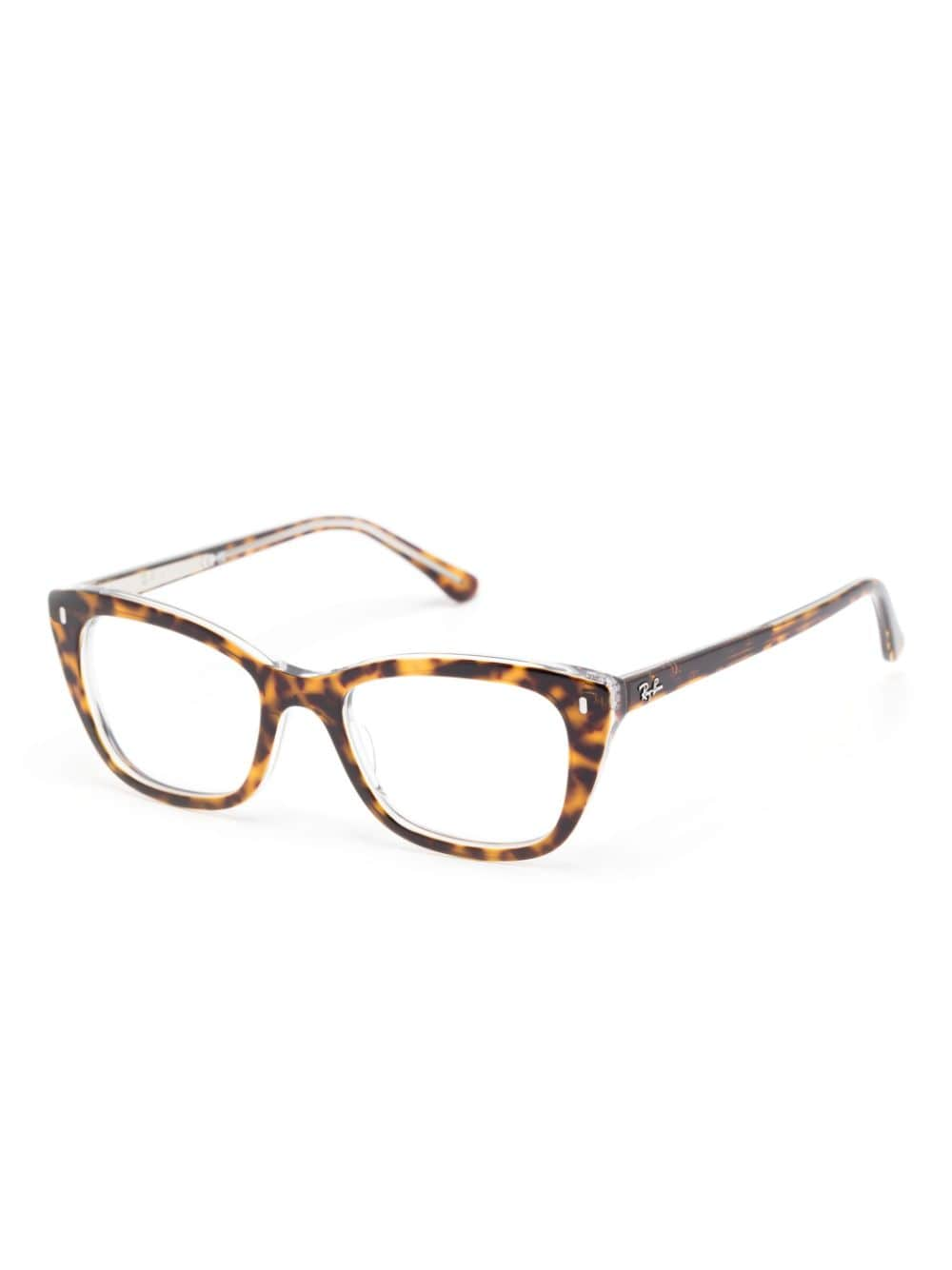 Shop Ray Ban Butterfly-frame Glasses In Brown