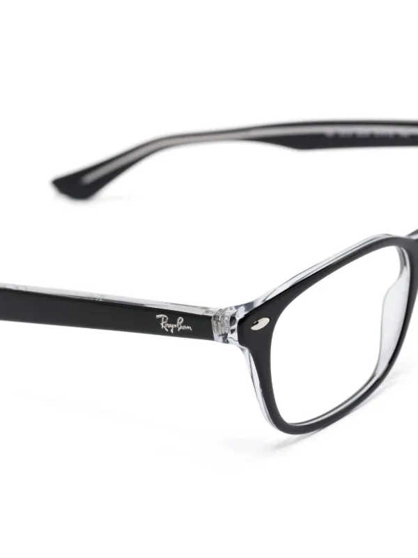 Ray-Ban スクエア眼鏡フレーム | ブラック | FARFETCH JP