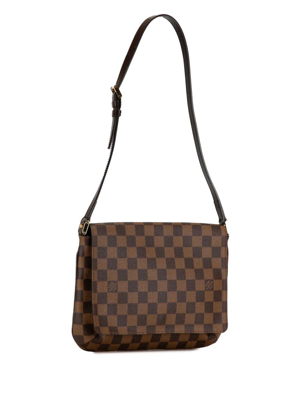 Affordable Louis Vuitton Pre-Owned 2002 Damier Ebene Musette Tango Short Strap shoulder bag WOMEN