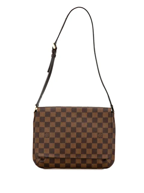 Louis Vuitton Pre-Owned 2002 Damier Ebene Musette Tango Short Strap shoulder bag WOMEN