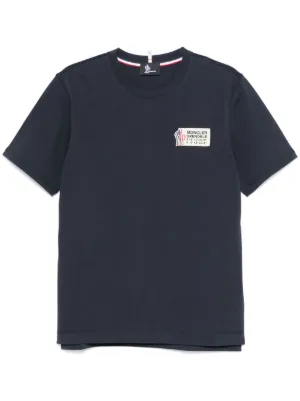 ★【Moncler Grenoble】T-shirt logata★ロゴTシャツ Moncler Grenoble logo-print T-shirt | Black | FARFETCH