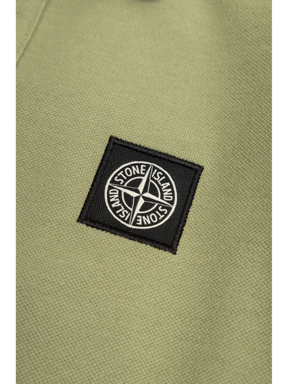 Stone Island Junior Katoenen poloshirt Groen