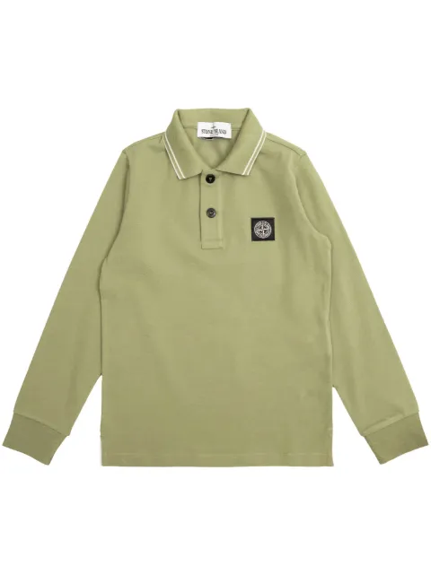 Stone Island Junior Camisa polo de algodão