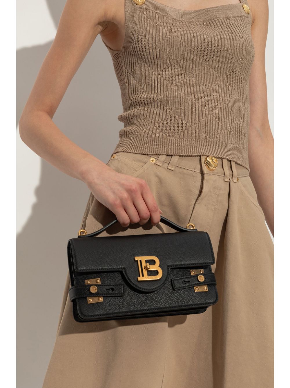 Balmain B-Buzz 24 shoulder bag - Zwart