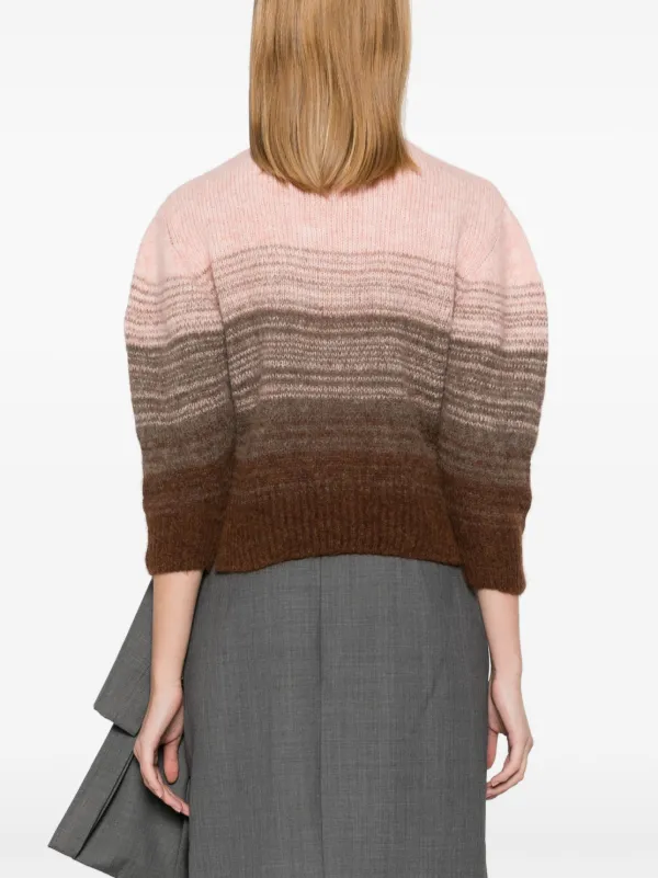 Simone Rocha Cropped V-neck Sweater | Pink | FARFETCH