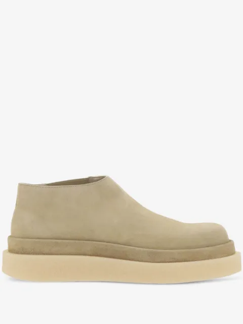 Jil Sander suede slip-on loafers 