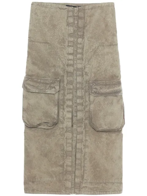 Y/Project falda midi con bolsillo cargo