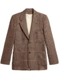 Golden Goose checked blazer - Brown