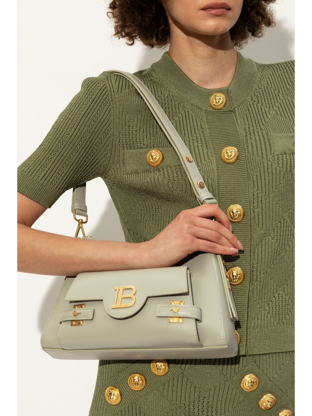 Balmain B-Buzz shoulder bag - Groen