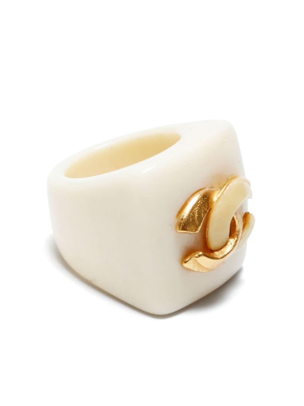 CHANEL Pre-Owned CC ring - Wit