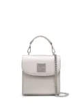 MSGM Kids logo plaque bag - Silver