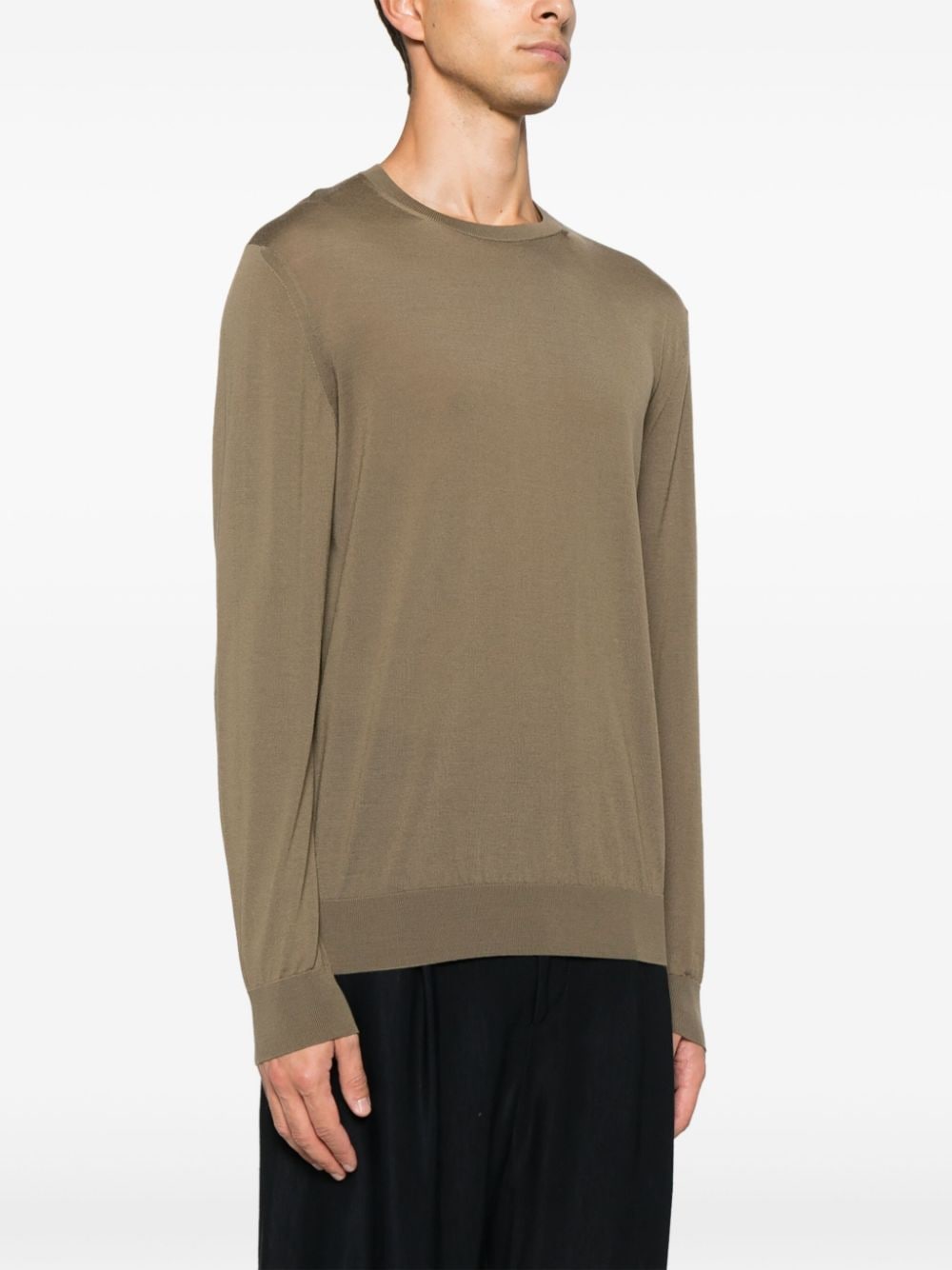 Shop Zegna Wool Sweater In Green