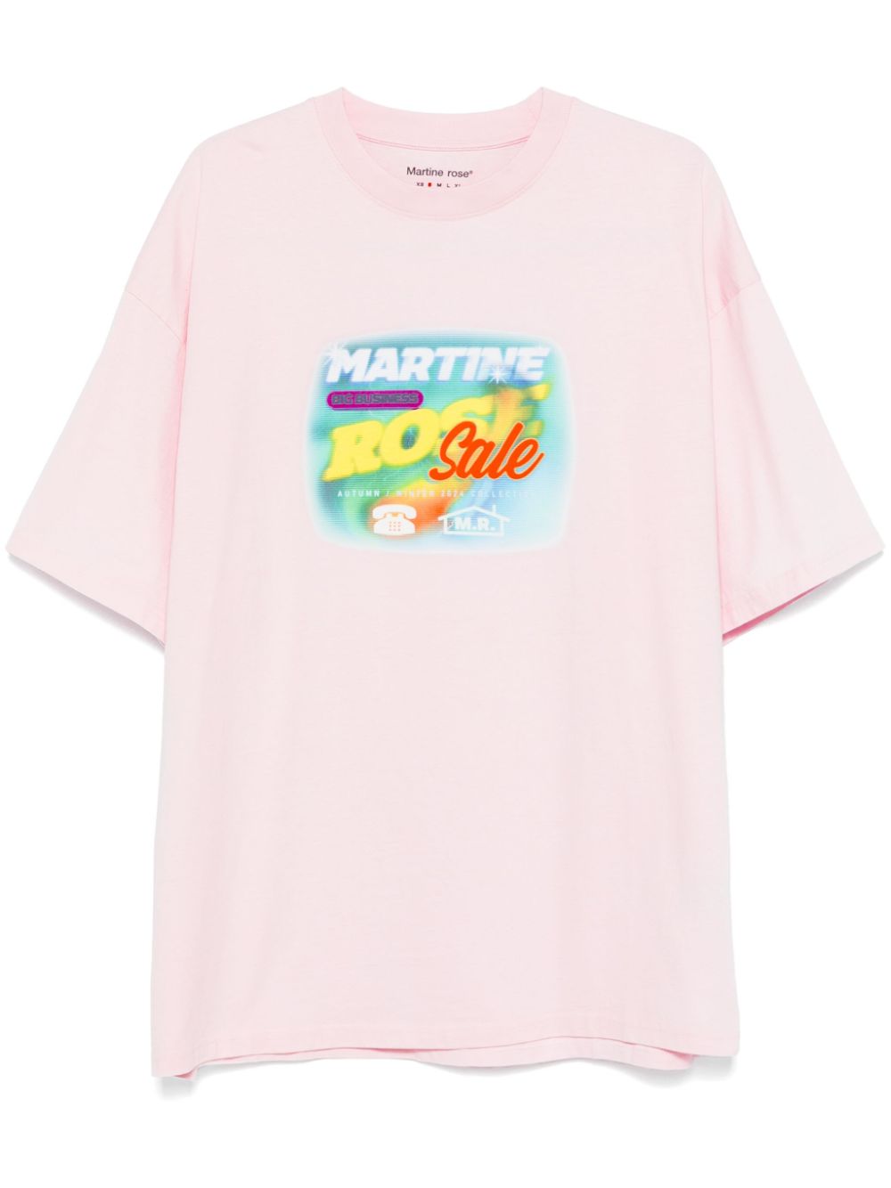 Martine Rose graphic-print T-shirt - Pink