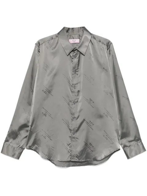 Martine Rose logo-jacquard shirt