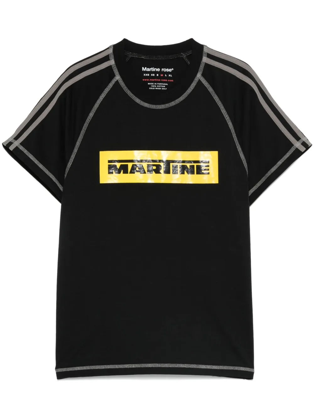 Martine Rose Raglan T-shirt Zwart