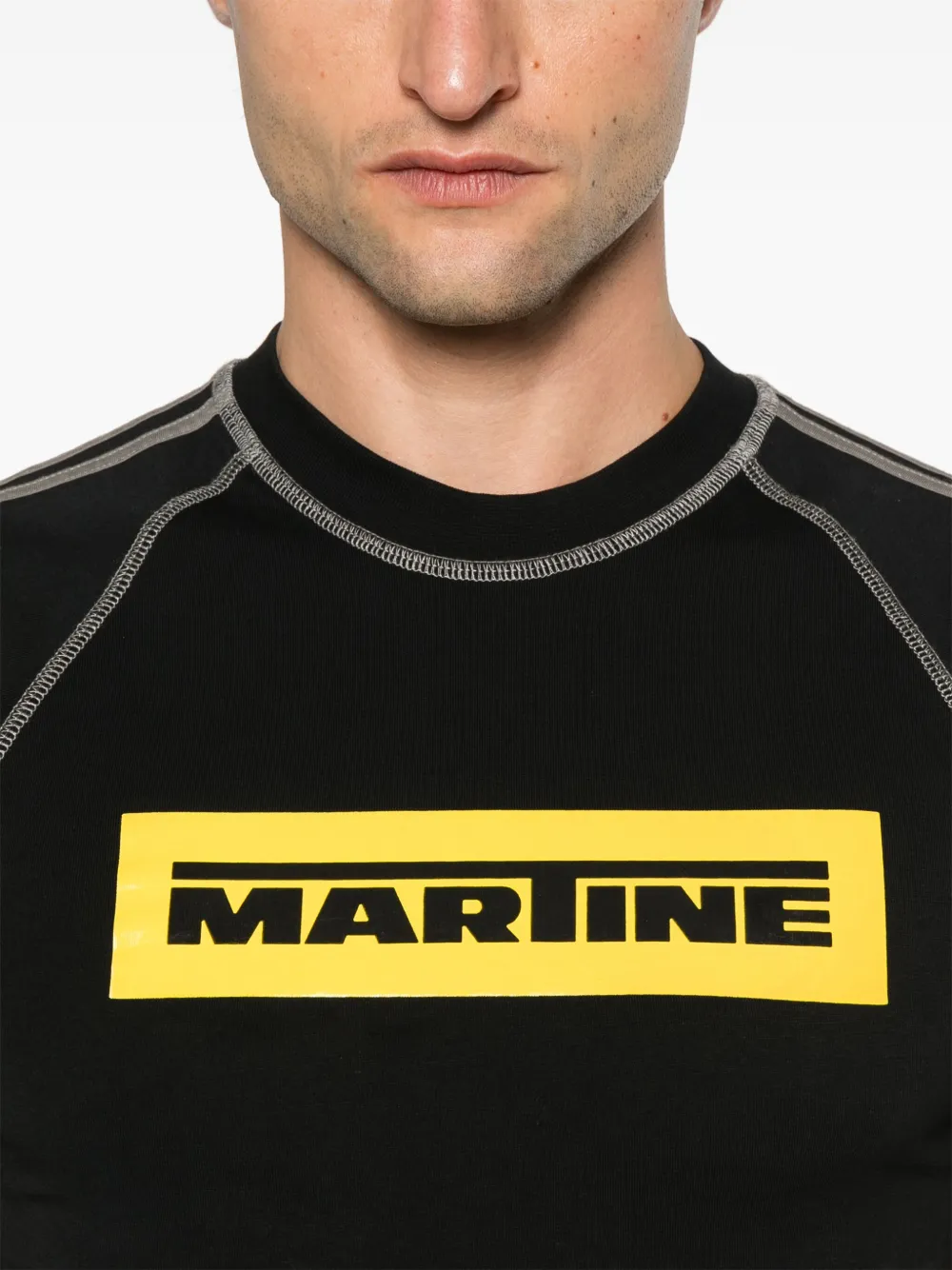 Martine Rose Raglan T-shirt Zwart