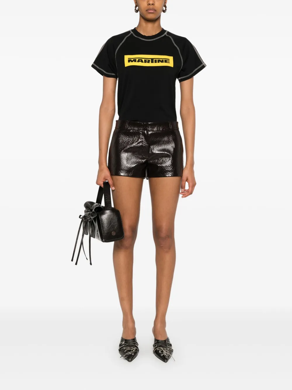 Martine Rose Raglan T-shirt Zwart