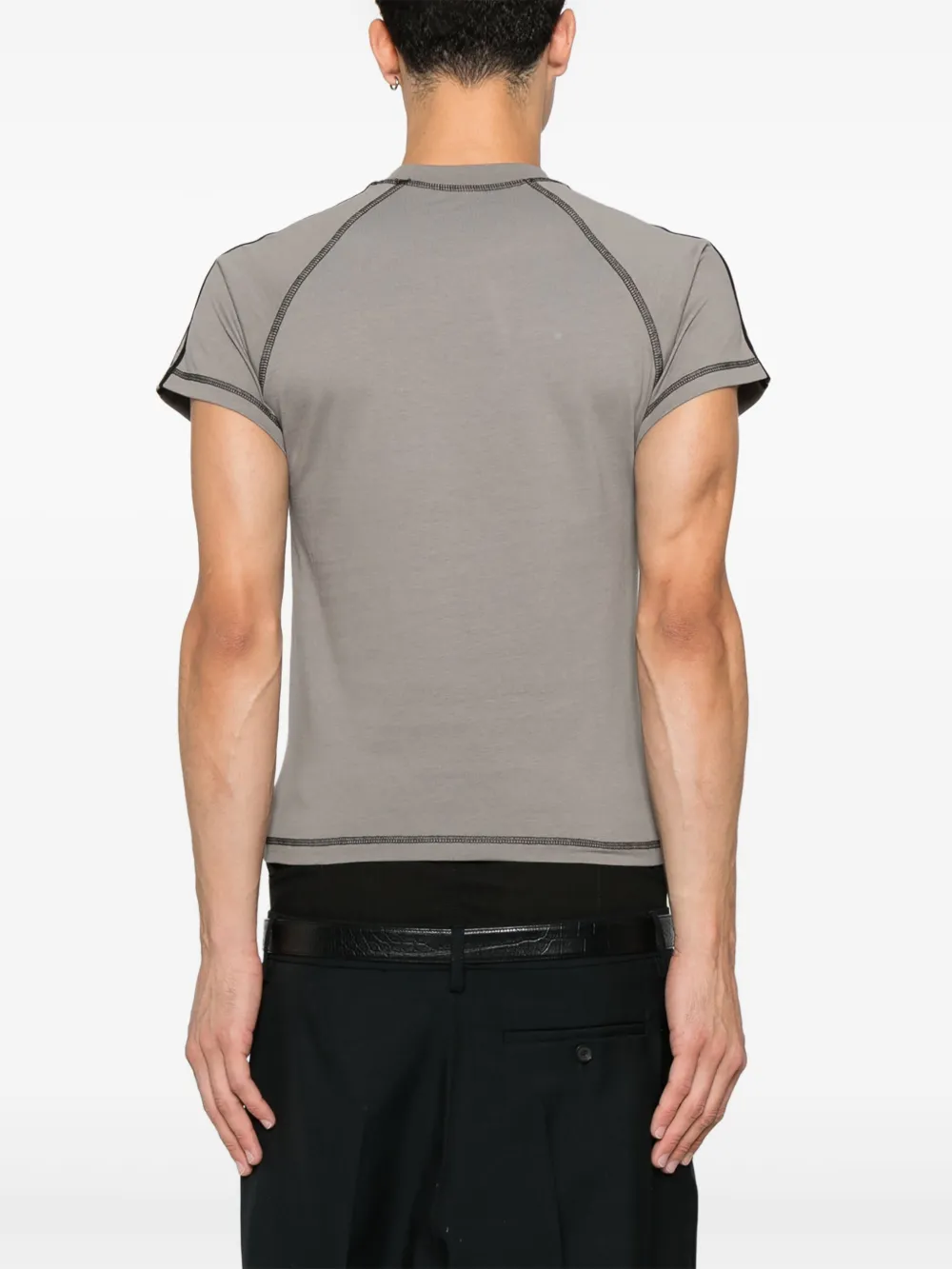 Martine Rose Raglan Shrunken T-shirt Grijs