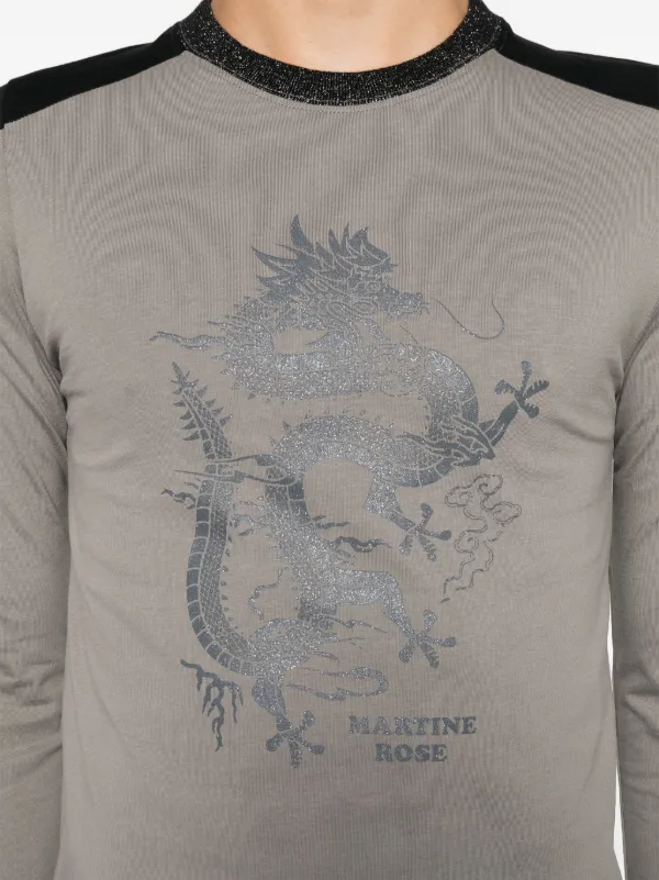 Martine Rose Shrunken T-shirt | Grey | FARFETCH AO