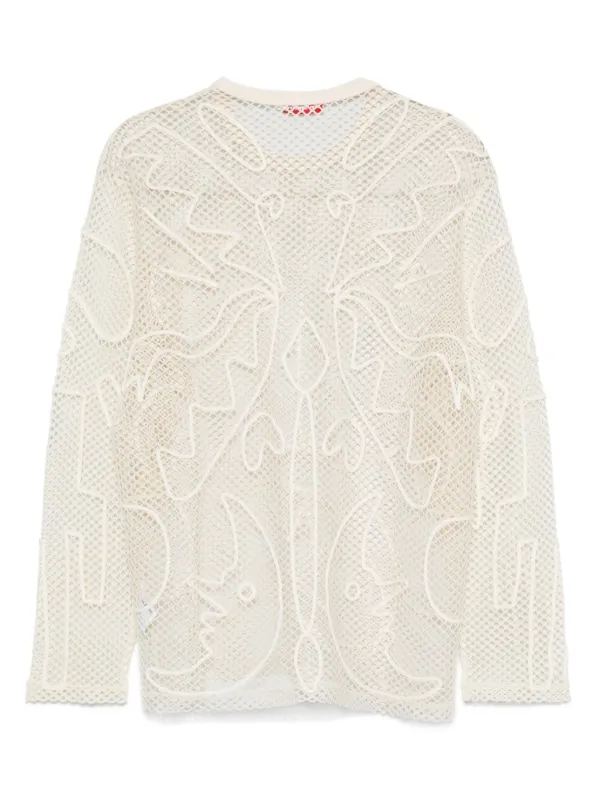 CHARLES JEFFREY LOVERBOY メッシュ ロンT シースルー トップス