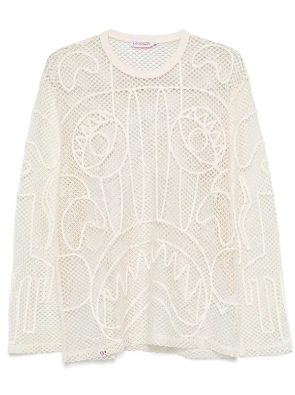 CHARLES JEFFREY LOVERBOY メッシュ　Tシャツ CHARLES JEFFREY LOVERBOY メッシュTシャツ