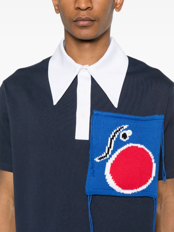 Charles Jeffrey Loverboy パッチポケット ポロシャツ | ブルー 