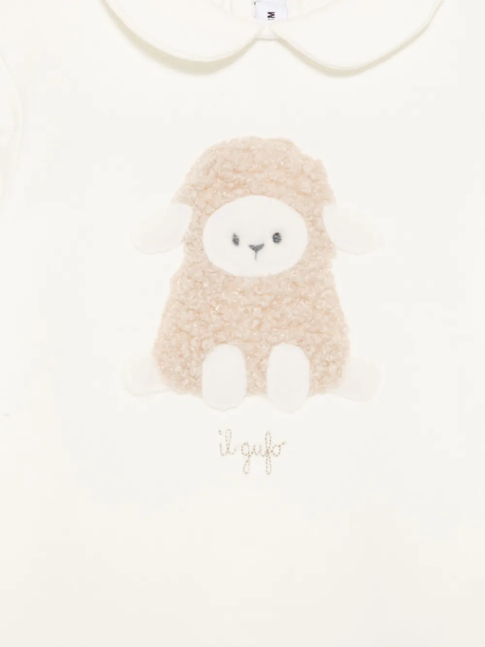 Il Gufo Pyjama met dierenpatch Wit