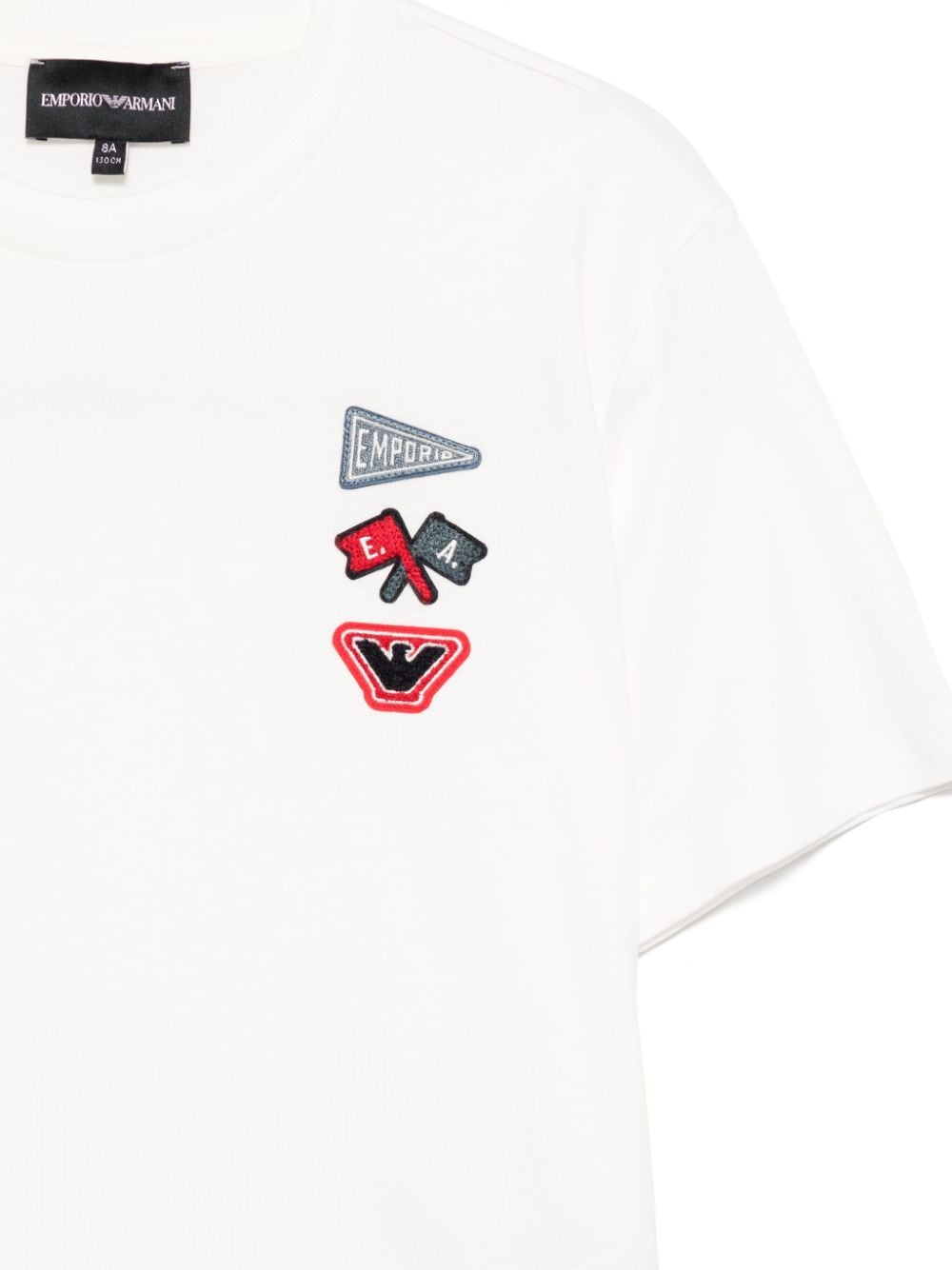 EMPORIO ARMANI LOGO-PATCH T-SHIRT 