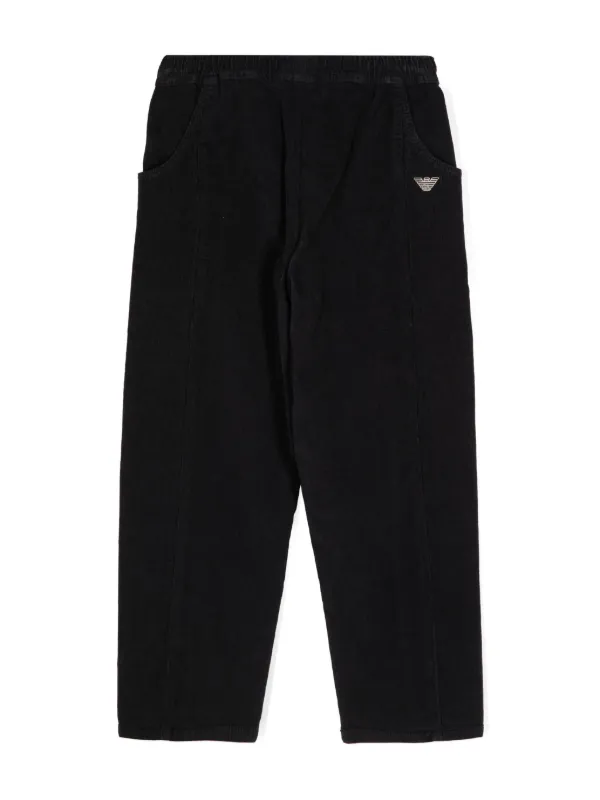 Emporio Armani Kids コーデュロイ パンツ | ブルー | FARFETCH JP