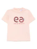 Emporio Armani Kids back-to-school logo print T-shirt - Pink