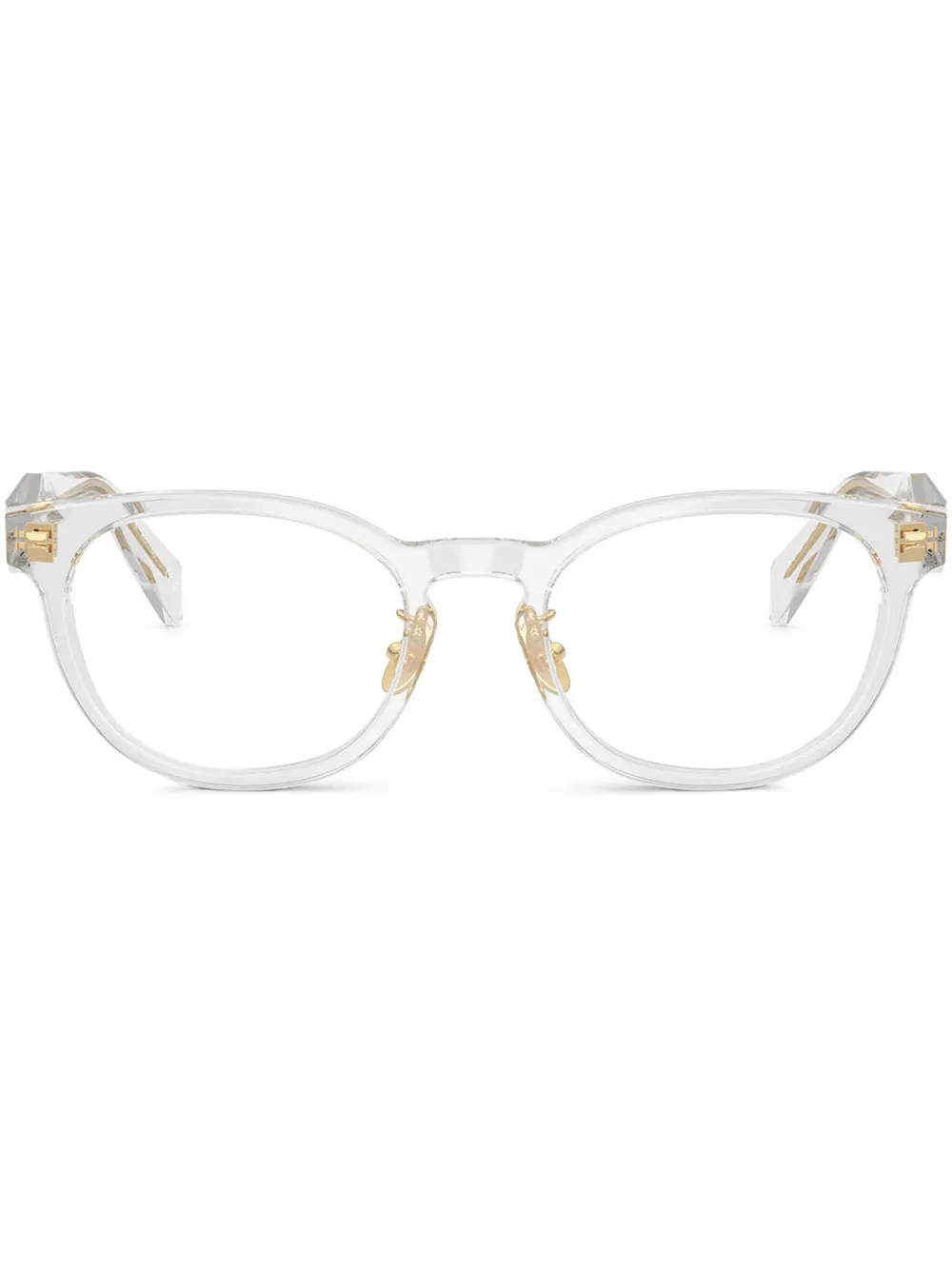 Prada Eyewear round-frame glasses | Grey | Image 1