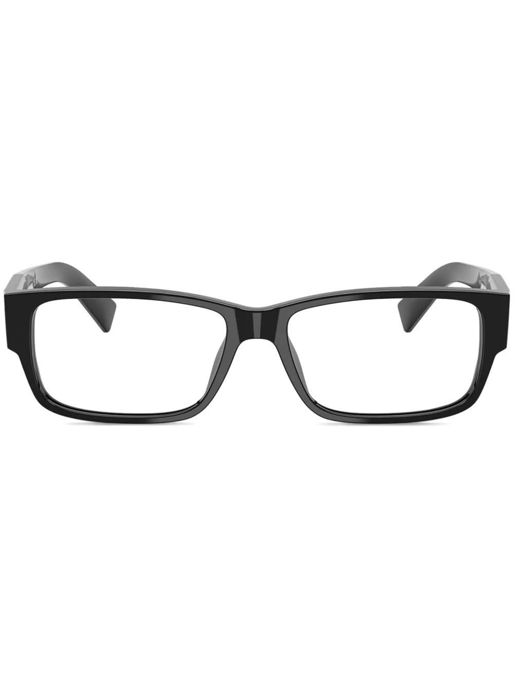 Prada Eyewear Bril met rechthoekig montuur Zwart