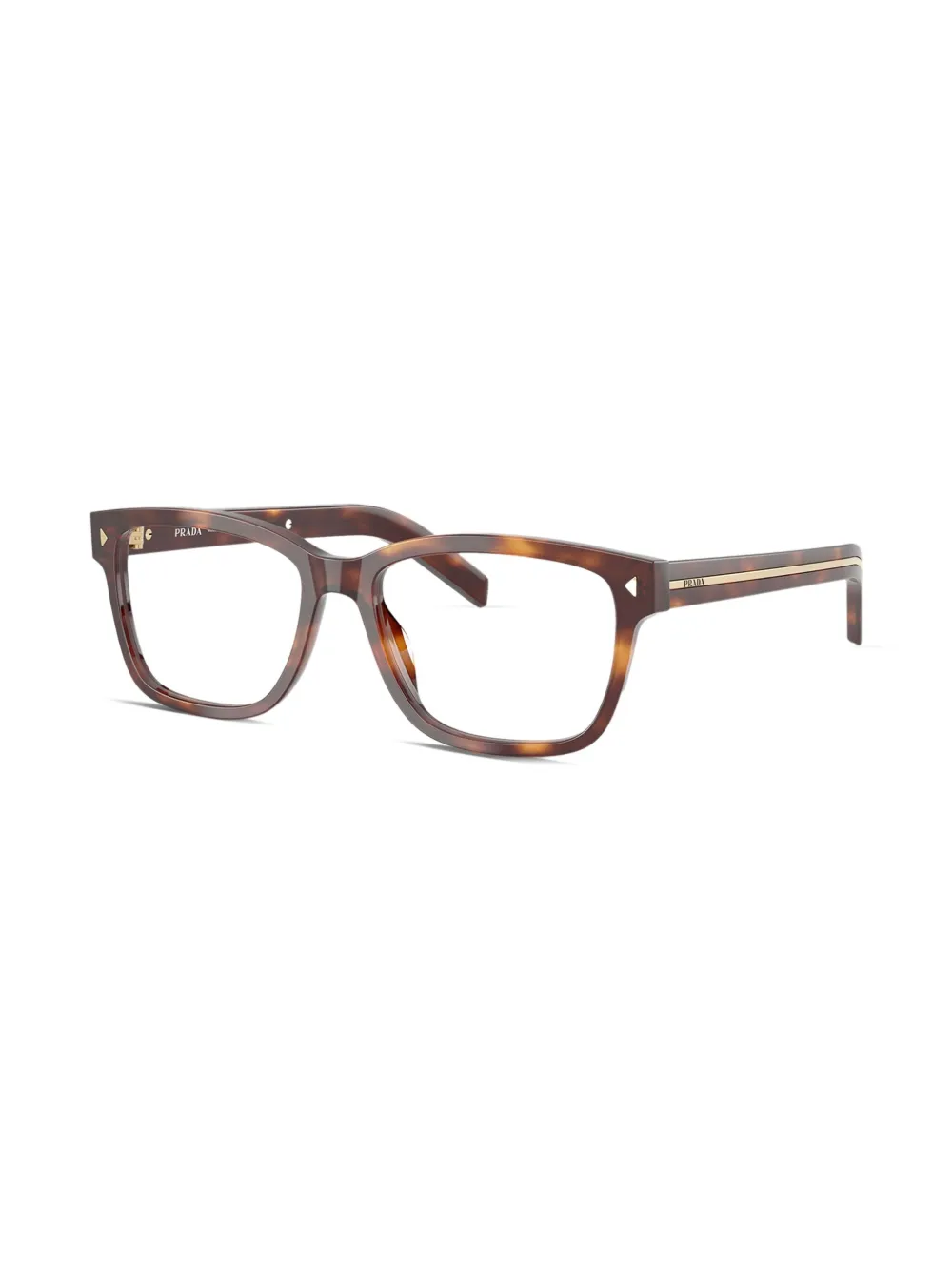 Prada Eyewear Bril met vierkant montuur - Bruin