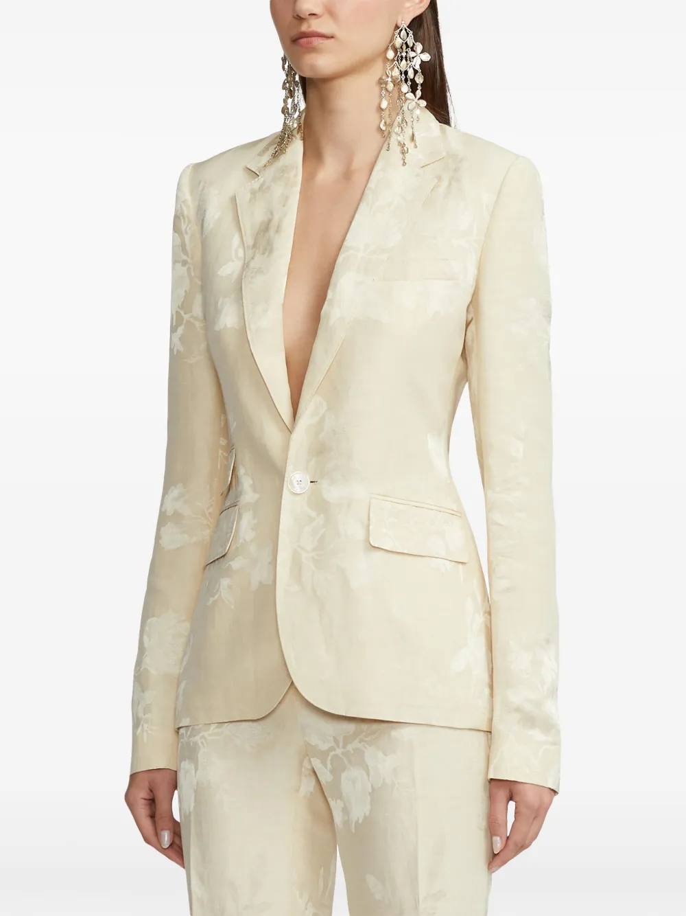 Ralph Lauren Parker Blazer In Neutral