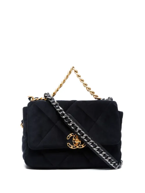 Sac porté épaule en velours (2020) - CHANEL Pre-Owned - Modalova