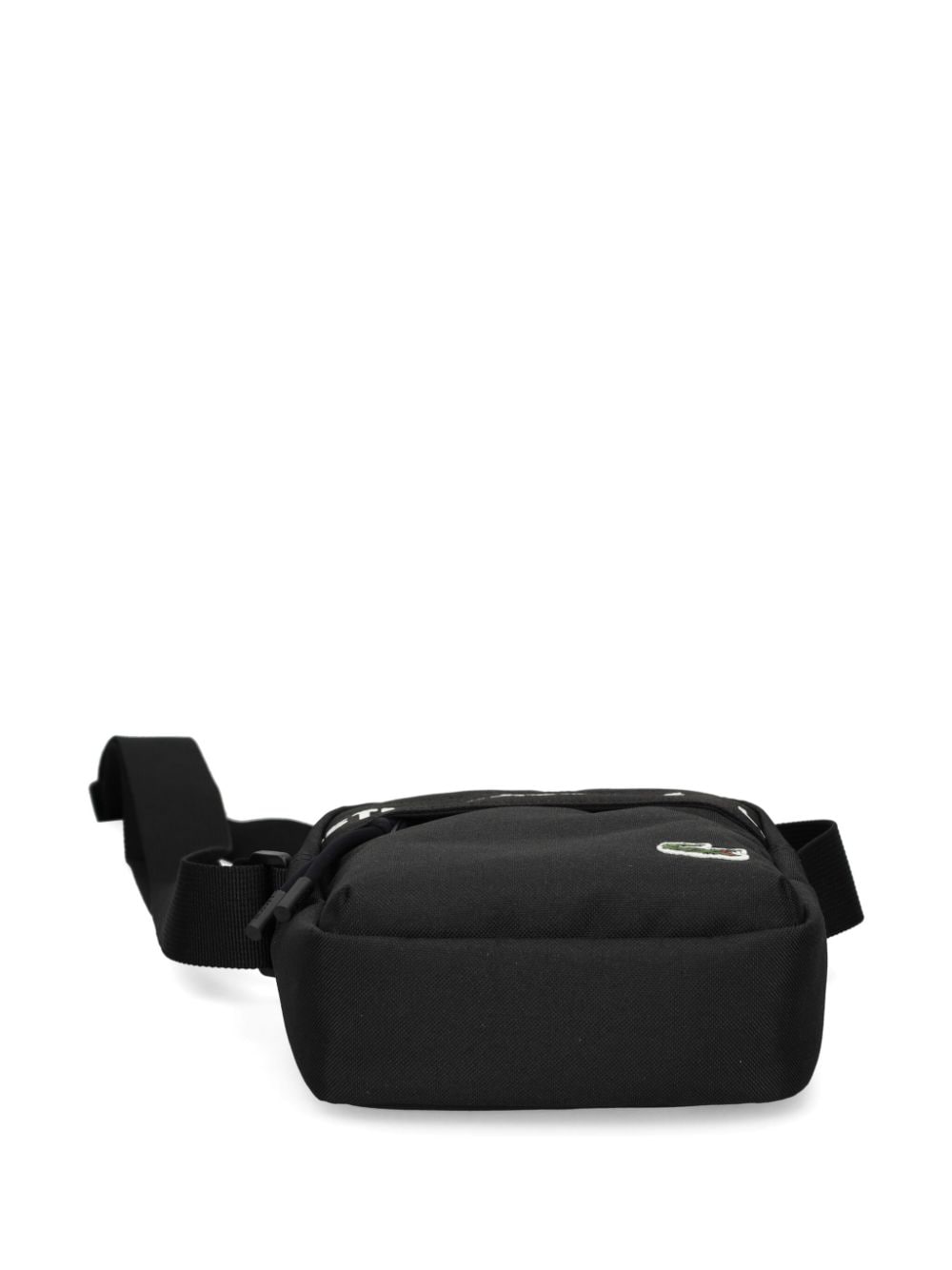 Shop Lacoste Logo-tape Bag In Black