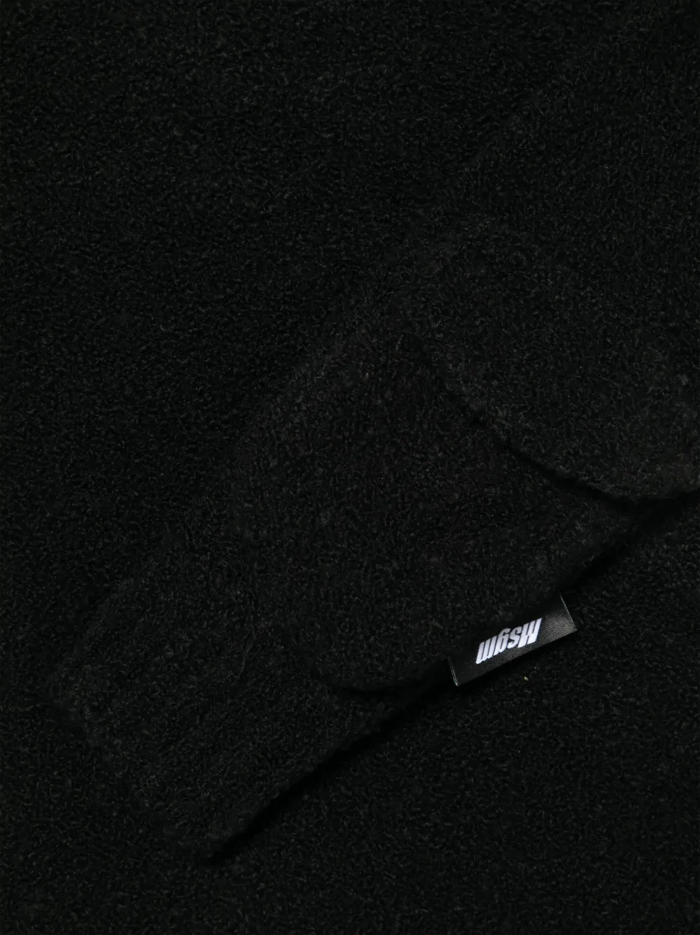 MSGM Kids Bouclé trui Zwart