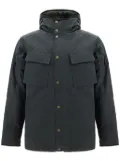 Barbour International logo-patch jacket - Black