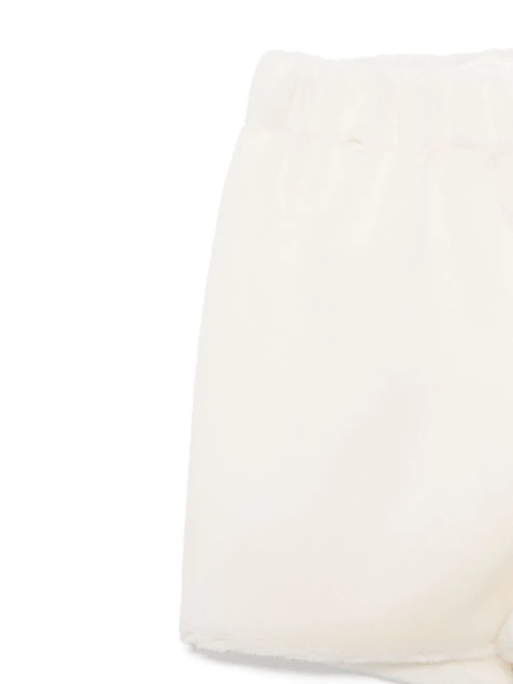Il Gufo T-shirt en shorts met konijnenpatroon Wit