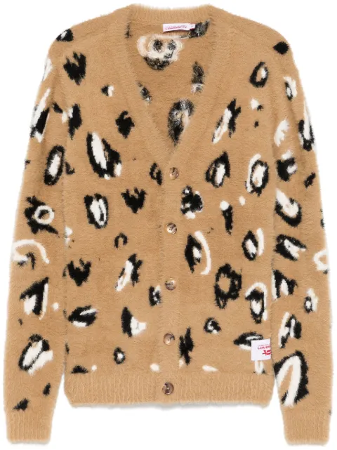 Charles Jeffrey Loverboy brushed-finish patch-logo cardigan
