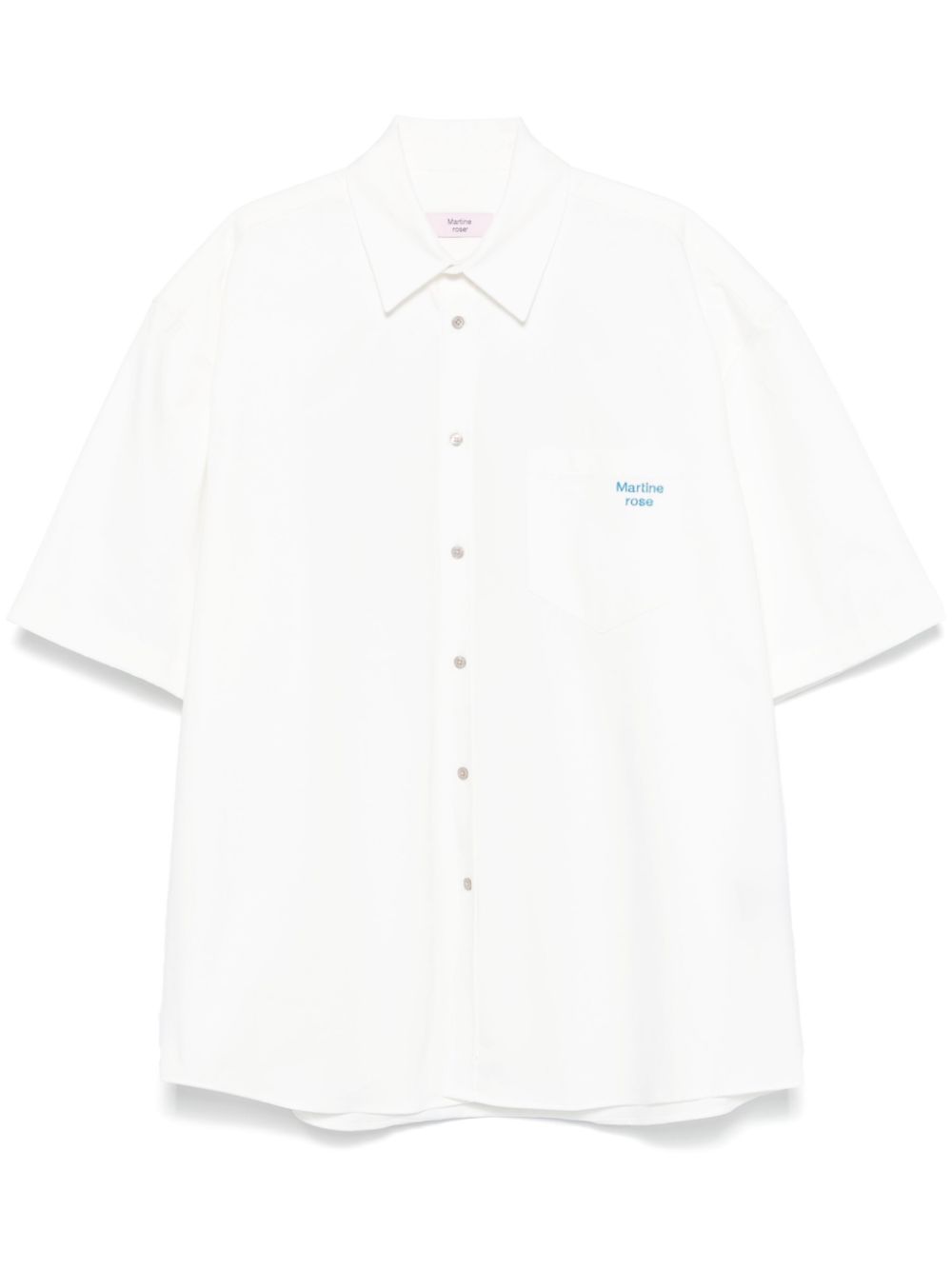 Martine Rose cotton twill shirt - White