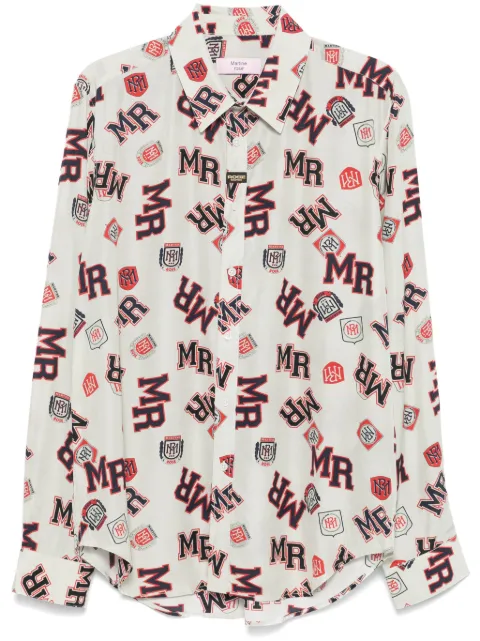 Martine Rose camisa con logo estampado