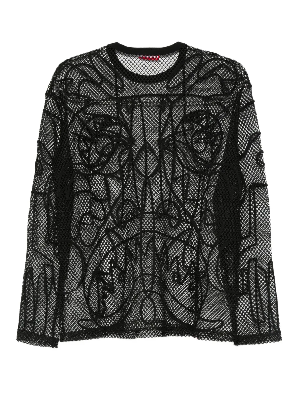 Charles Jeffrey Loverboy graphic-net long-sleeve T-shirt | T-Shirts | Image 2