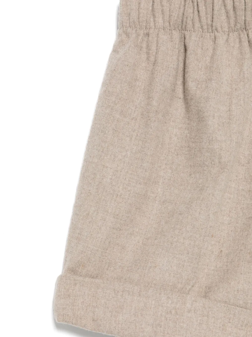 Il Gufo Geplooide shorts Bruin