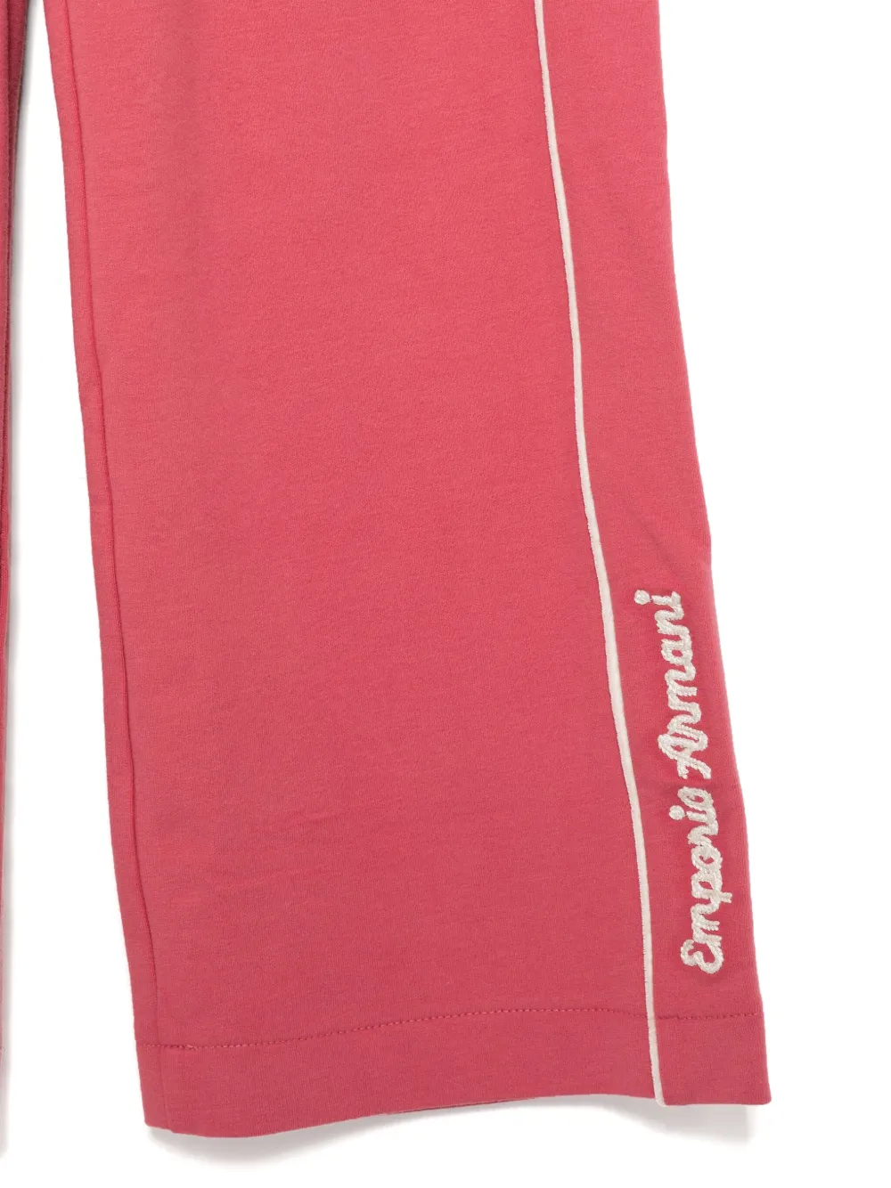 Shop Emporio Armani Logo-embroidered Track Pants In Pink