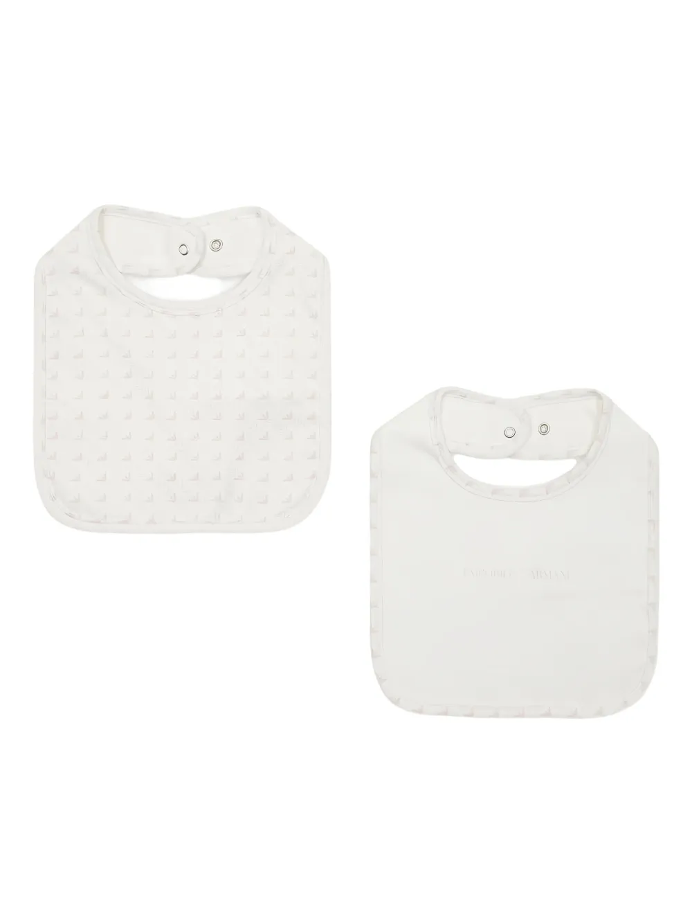 Emporio Armani Kids logo-print bib (pack of two) | White | Image 1