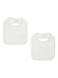 Emporio Armani Kids logo-print bib (pack of two) - White